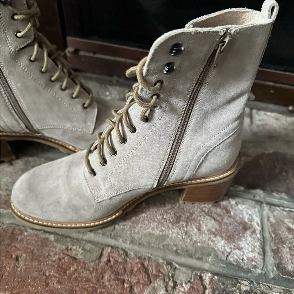 Seychelles Irresistible Lace-Up Boots - Sand - Picture 6 of 7